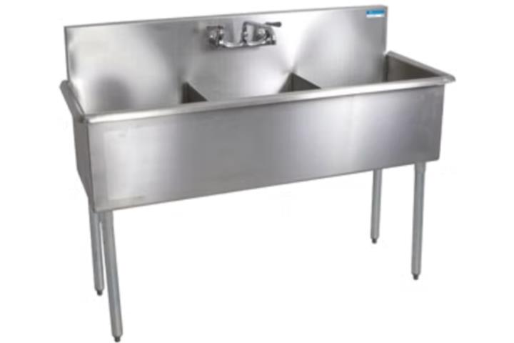 MAXTEEL |M2160-3-162| Three Compartment Sink, Puerto Rico
