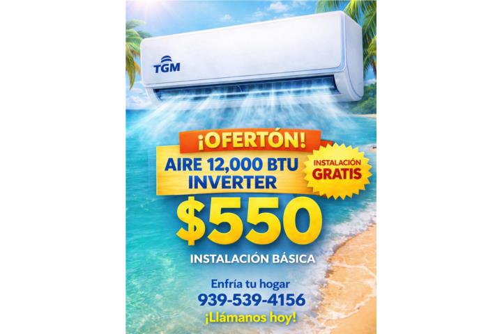 TGM Polar 12k btu inverter (22 seer) $599