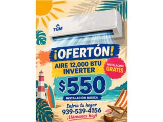 🌬️$550 A/C Inverter 12K TGM Polar 22SEER 🌬️, Optimum Inverter Puerto Rico