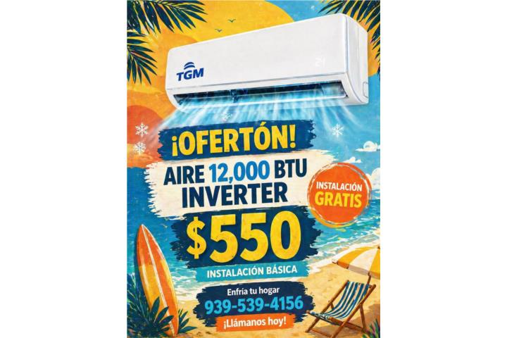 TGM Polar 12k btu (22 seer) $599 instalada