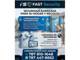 Control de Acceso con Camaras de seguridad, FAST SECURITY  Puerto Rico