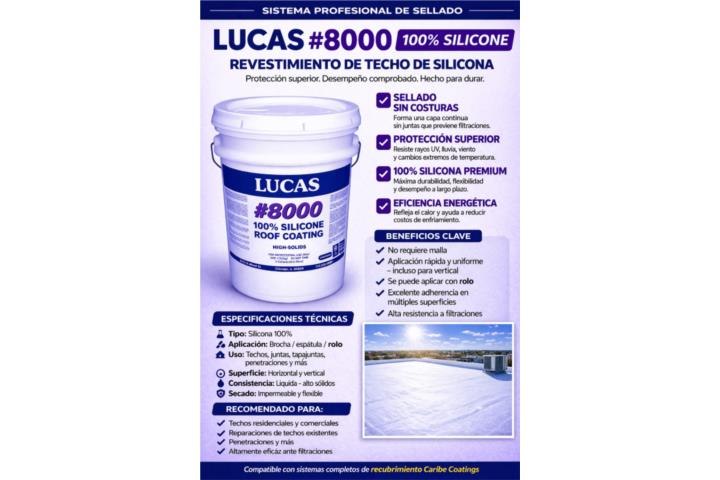 SELLADOR LUCAS 100% SILICONA , Puerto Rico
