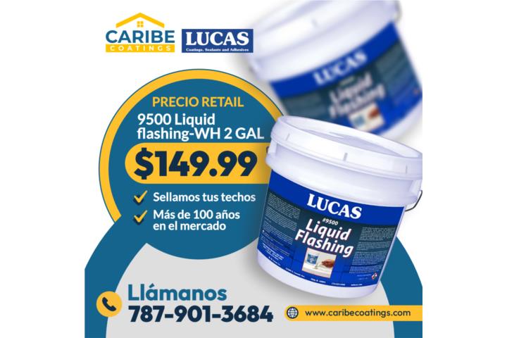 Lucas 9500 liquid flashing-WH 2 GAL en $149.9, Puerto Rico