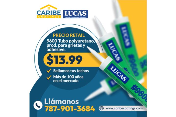9600 tubo polyuretano prod para grietas y adh, Puerto Rico