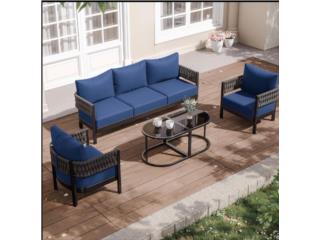muebles de aluminio para patio, 4piezas., Puerto Rico