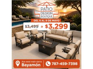 Set de patio con fogatta! Espectacular!!, PATIO DESIGN BOUTIQUE Puerto Rico