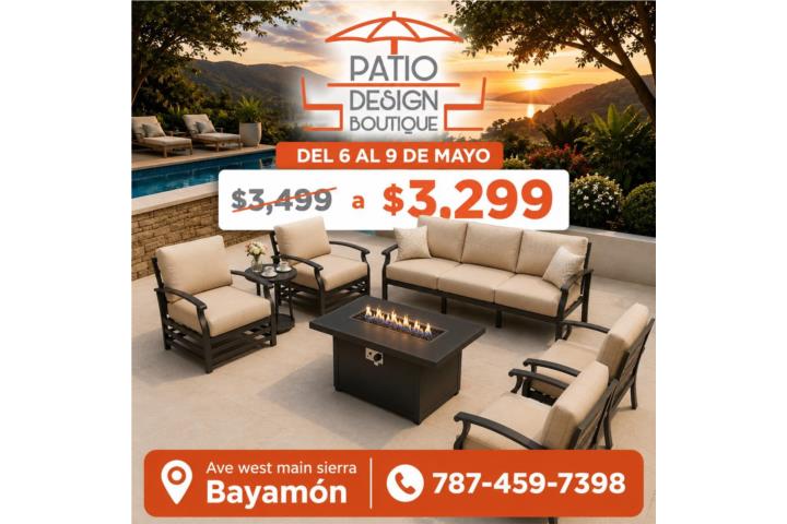 Set de patio con fogatta! Espectacular!!, Puerto Rico