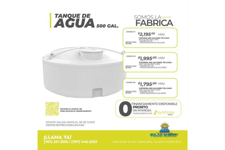 # 1 CISTERNAS DE AGUA