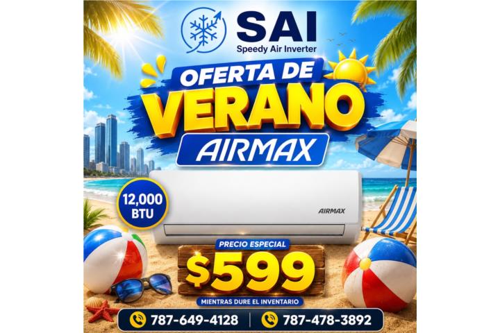 Airmax 12,000 desde $599, Puerto Rico