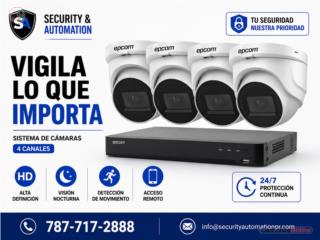 Camaras de seguridad Alta definicion, Security & Automation  Puerto Rico
