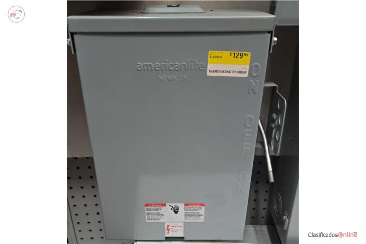 TRANSFER SWITCH MANUAL 100A FLASH SALE , Puerto Rico