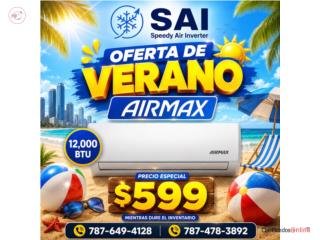 Airmax 12,000 Seer 18 desde $599, Puerto Rico