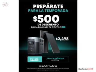 EcoFlow Delta 2 Max + 2 placas solares OFERTA - Puerto Rico Clasificados