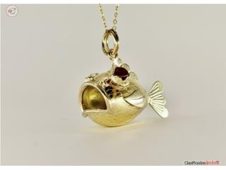 CHARM PEZ 18KT, Puerto Rico