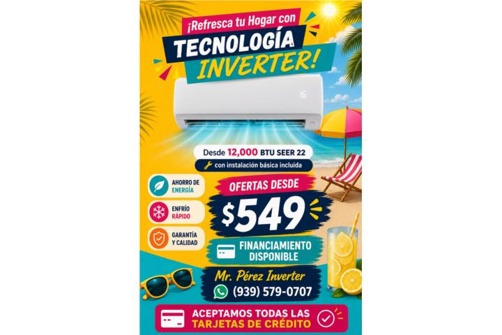 Casi toda la isla 12K BTU con instalación
