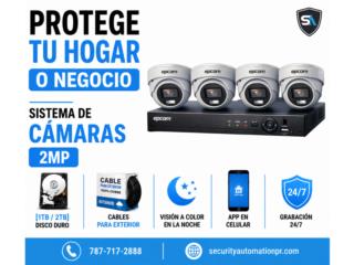 4 camaras Epcom HD, Security & Automation  Puerto Rico