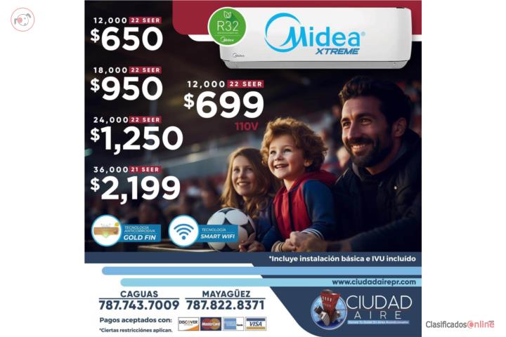 LINEA FULL MIDEA UP TO 42 SEER