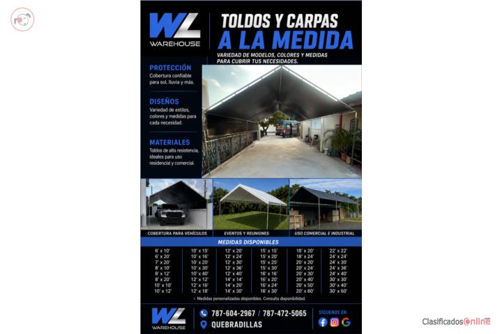 Carpas y toldos super HD / Único suplidor PR , Puerto Rico