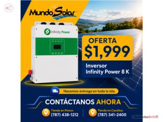 Inversor Infinity Power 8 K,  Mundo Solar, Inc. Puerto Rico