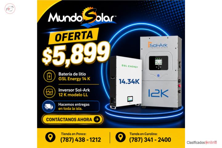 OFERTA BATERIA LITIO GSL 14.3K - $3,499