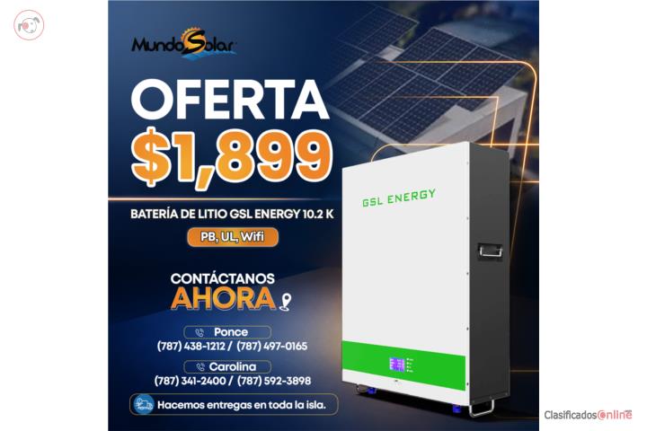 OFERTA BATERIA LITIO GSL 10.2K  2 x $4,799