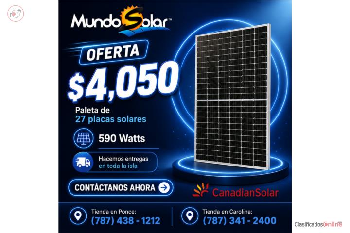 Starting Kit $4,599  6 paneles 550W