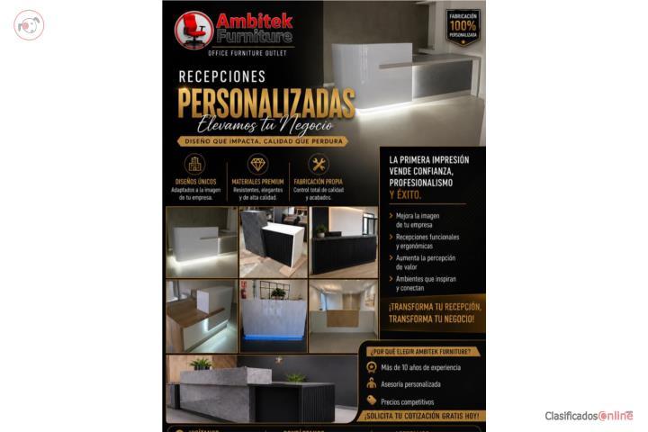 FABRICAMOS RECEPCIONES A LA MEDIDA
