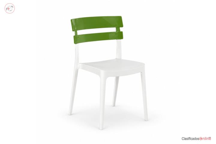 Bermo Chair White and Green, Puerto Rico