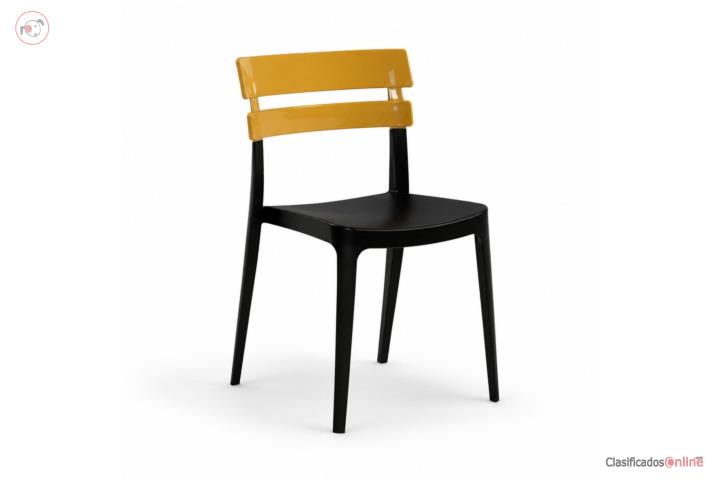 Bermo Chair Black and Mustard, Puerto Rico