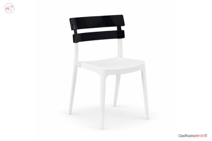 Bermo Chair White and Black, Puerto Rico
