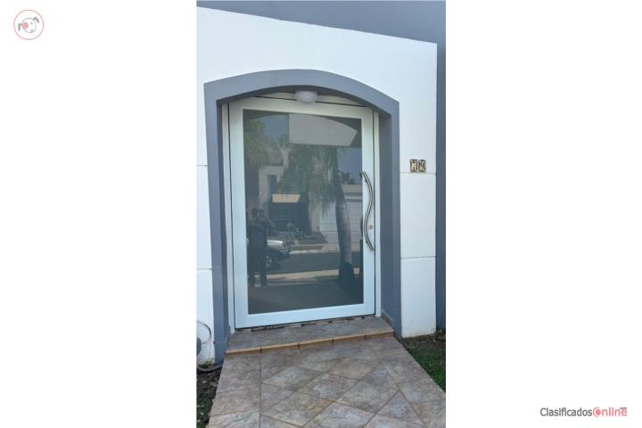 PUERTA PIVOT FULL GLASS BLANCA 60X96 , Puerto Rico