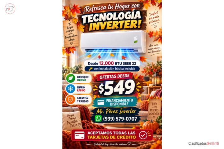 Casi toda la isla 12K BTU con instalación