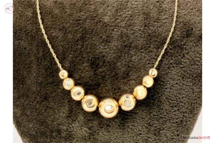 SET CADENA & BOLITAS 14KT, Puerto Rico