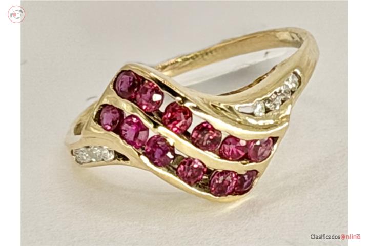 SORTIJA RUBIES 14KT