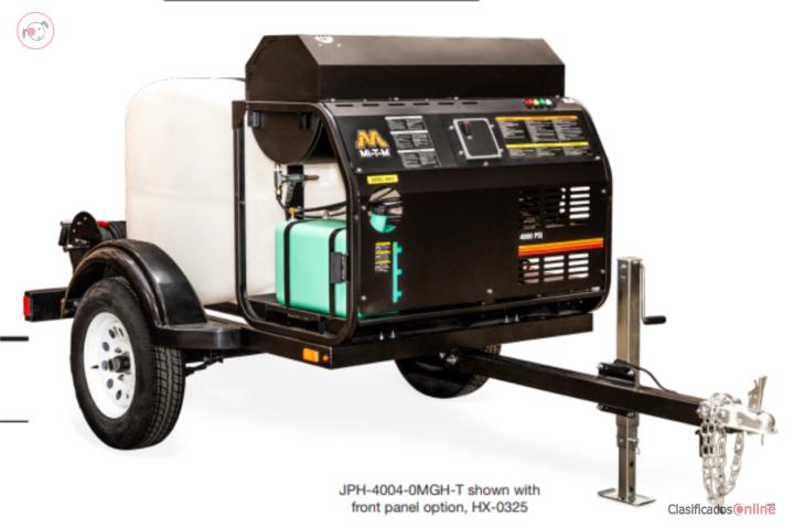 Hot Water P.Washer Trailer 4,000 PSI Config, Puerto Rico