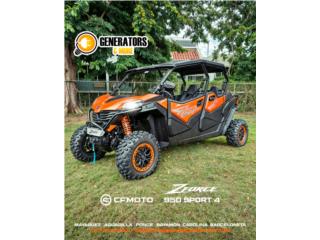 CFMOTO ZFORCE 950 SPORT-4, GENERATORS & MORE INC. Puerto Rico