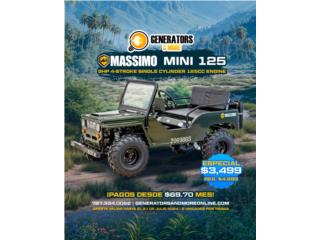 MINI 125 de Massimo Motors, GENERATORS & MORE INC. Puerto Rico