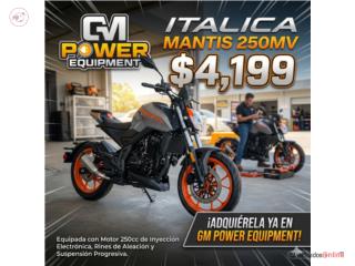 Italica Mantis 250cc 2026, GENERATORS & MORE INC. Puerto Rico