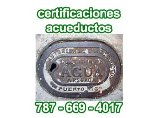 Destapes Certificaciones AAA Instalaciones  Puerto Rico Plomeros Licenciados PR