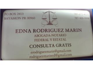 Abogado,Familia,Notario,Danos y Accidentes.  Puerto Rico Abogado (consulta gratis) Edna Rodriguez Marin