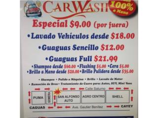 LAVADO DESDE $9.00 Puerto Rico AUTO ELEGANCE GALLERY, INC