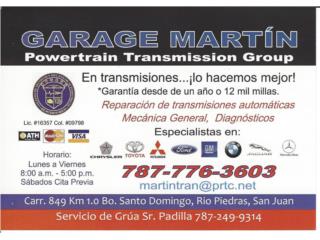 En Transmisiones, Lo hacemos Mejor!! Puerto Rico Garage Martin Powertrain Transmision Group