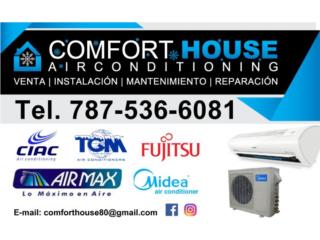Instalacion de aires acodicionado tipo split Puerto Rico Comfort House Air Conditioning