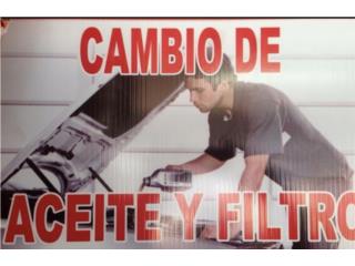 CAMBIO DE ACEITE Y FILTRO Puerto Rico S.R. Battery & Tire LLC