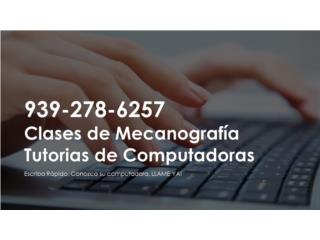Clases de Mecanografía en PR - 939-278-6257