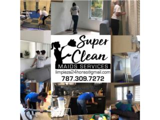 Todo tipo de limpieza residencial  Puerto Rico SUPER CLEAN 24/7 Limpiezas 24 horas emergencias 