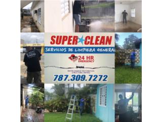 Limpieza maquina presión , limpiezas casas Puerto Rico SUPER CLEAN 24/7 Limpiezas 24 horas emergencias