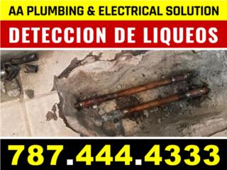 Detecion de Liqueos y Filtraciones Puerto Rico AA Plumbing & Electrical Soluctions