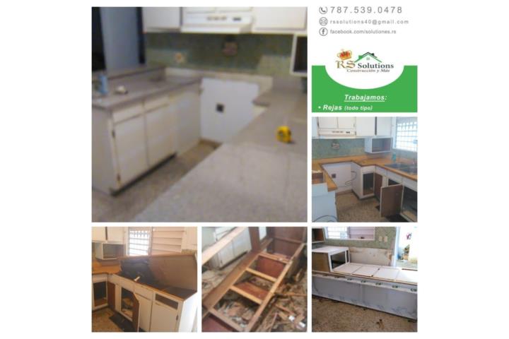 Restauracion gabinetes cocina Area Todos/All,Puerto Rico, RS SOLUTIONS