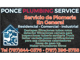 Calentadores cisternas tubos rotos destapes Puerto Rico Ponce Plumbing Services